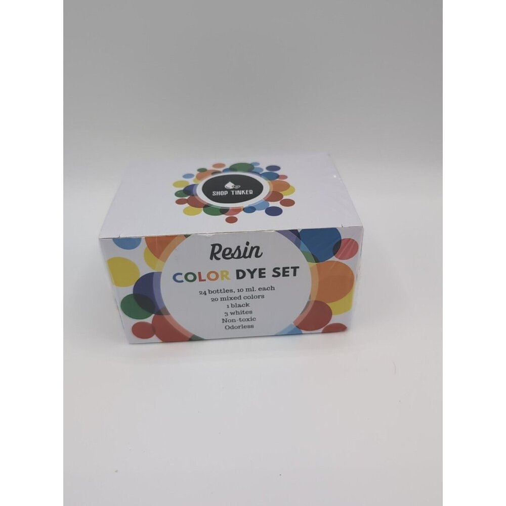 Resin Color Dye Set - Shop Tinker - 24 bottles 10ml 24 mixed colors